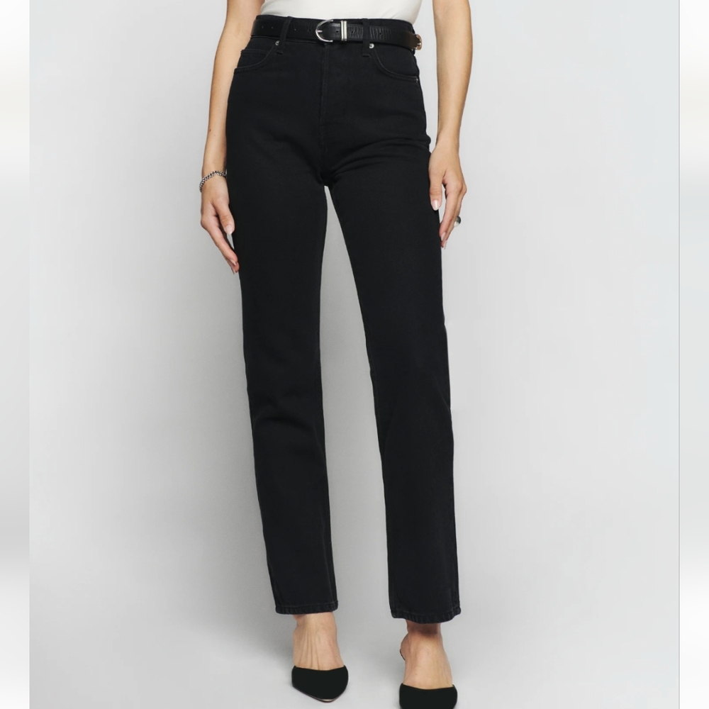 NWOT Reformation Cynthia highrise straight jeans